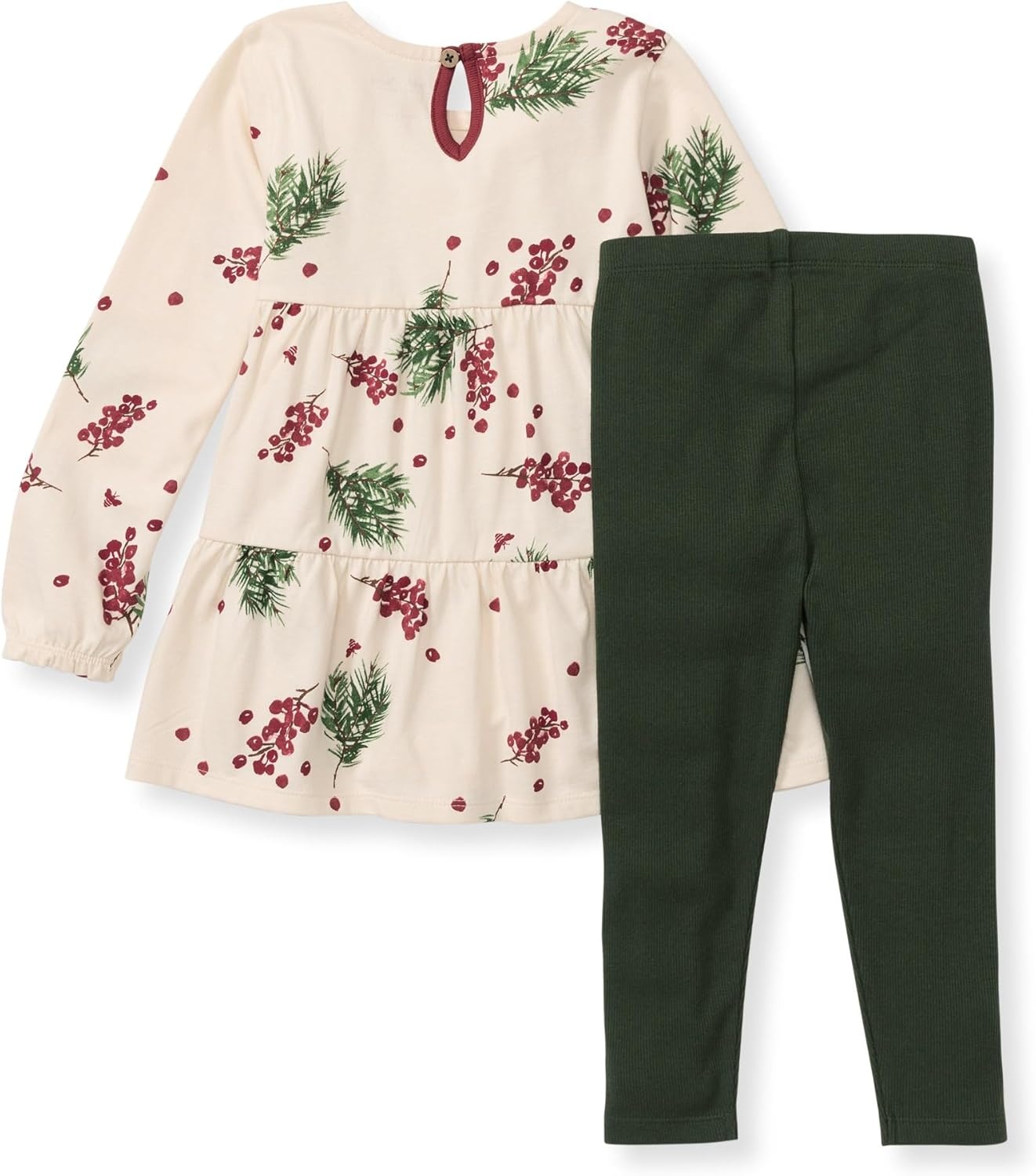image:imageBurts Bees Baby Baby Girls Top and Pant Set Tunic and Leggings Bundle 100 Organic CottonWinter Berries