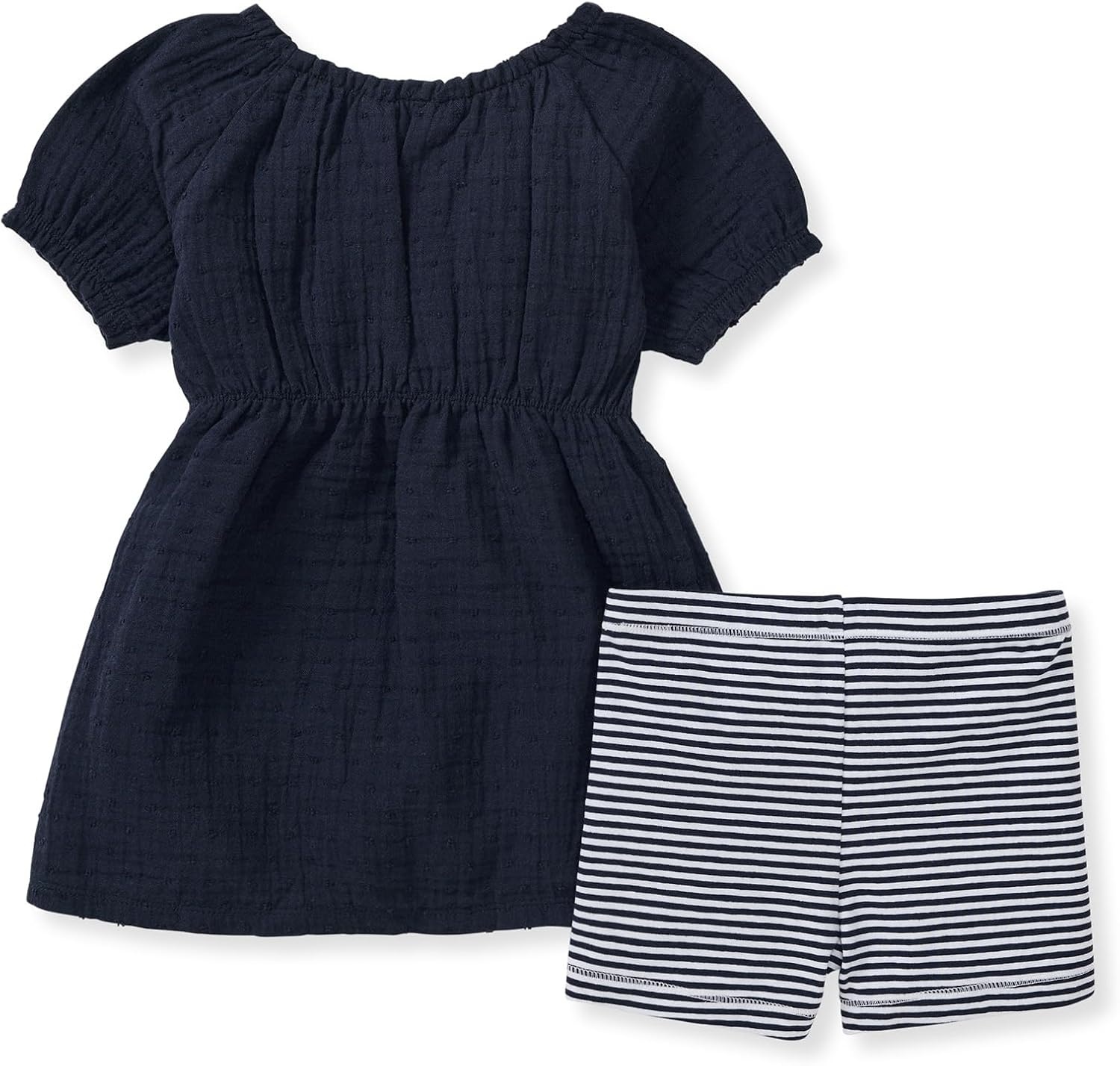 image:imageBurts Bees Baby Baby Girls Top and Shorts Set Tunic and Shorts Bundle 100 Organic CottonMidnight