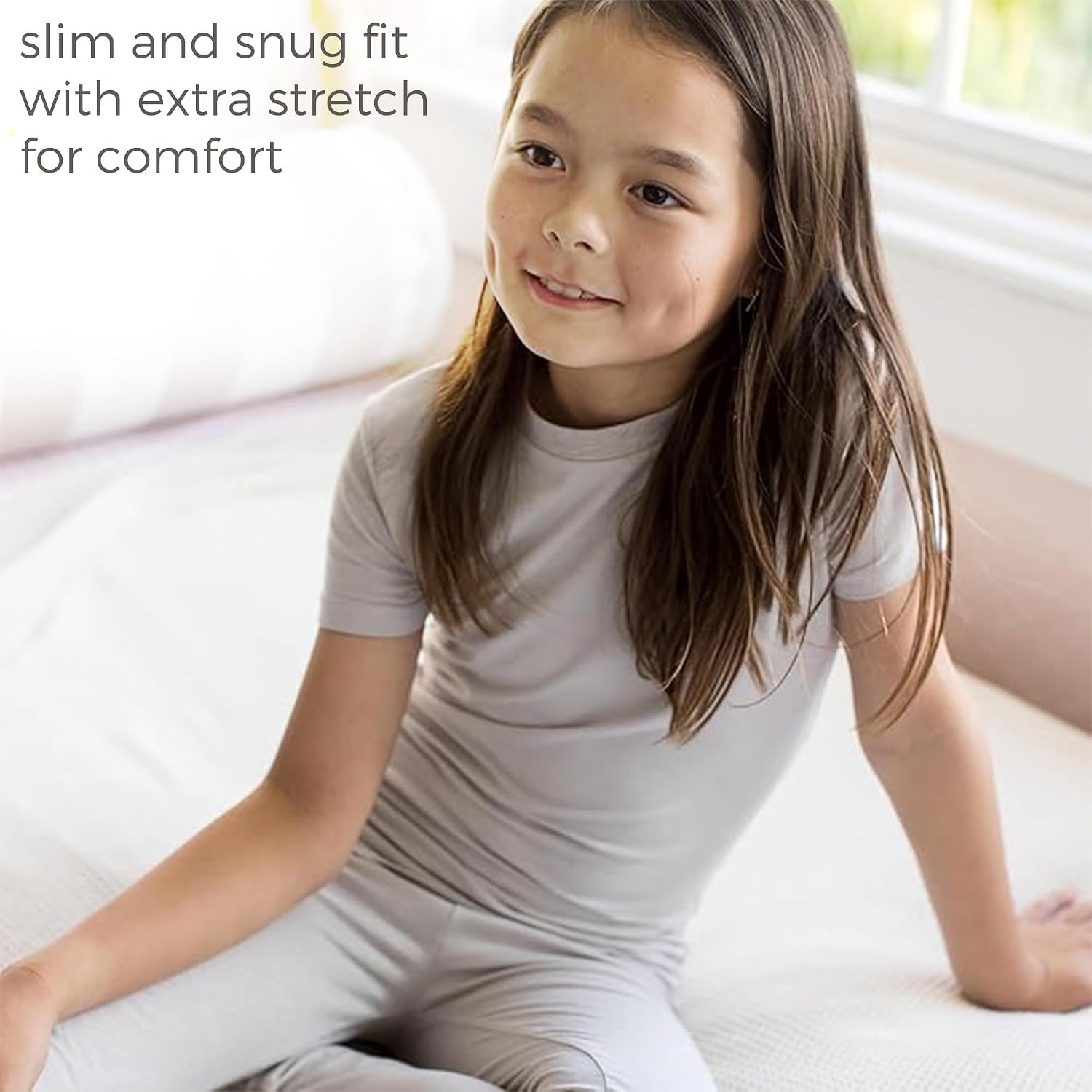 image:imageBurts Bees Baby Baby Honeysoft 2piece Pajamas Jersey Slub Short Sleeve Tee and Pant Pj Set Organic Cotton amp Lyocell Blend