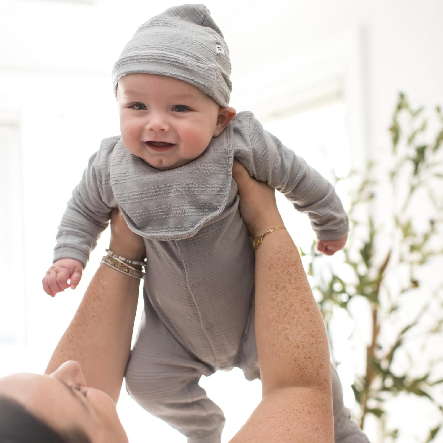 image:imageBurts Bees Baby Baby Jumpsuit 100 Organic Cotton Onepiece Outfit CoverallQuarry Blue 3pc Set