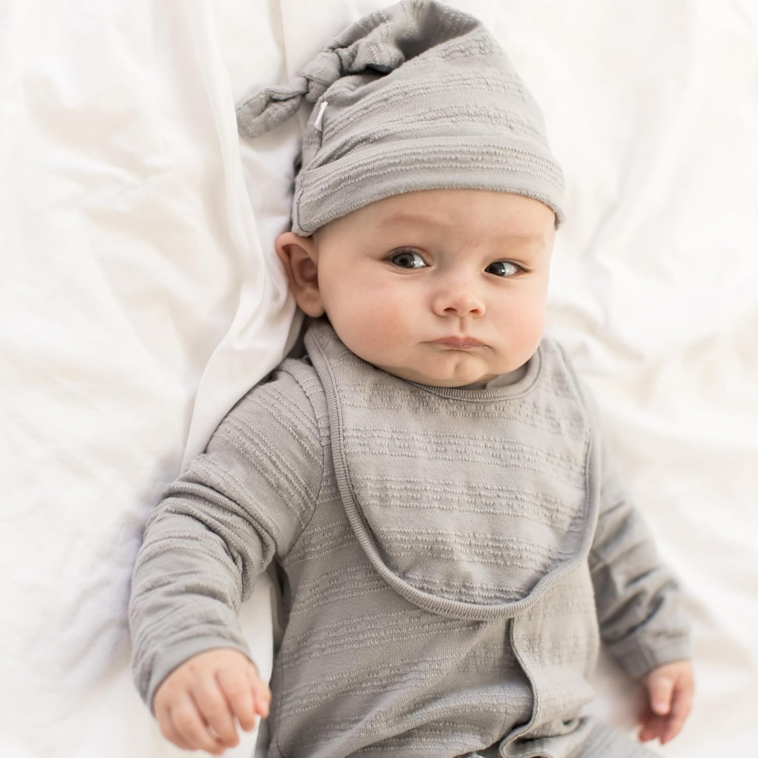 image:imageBurts Bees Baby Baby Jumpsuit 100 Organic Cotton Onepiece Outfit CoverallQuarry Blue 3pc Set