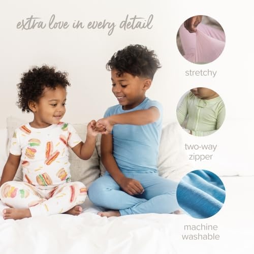 image:imageBurts Bees Baby Baby Sleeper Pjs Honeysoft Lyocell Jersey Pajamas Footless Onepiece Zipup Snug Fit PajamasSea Green