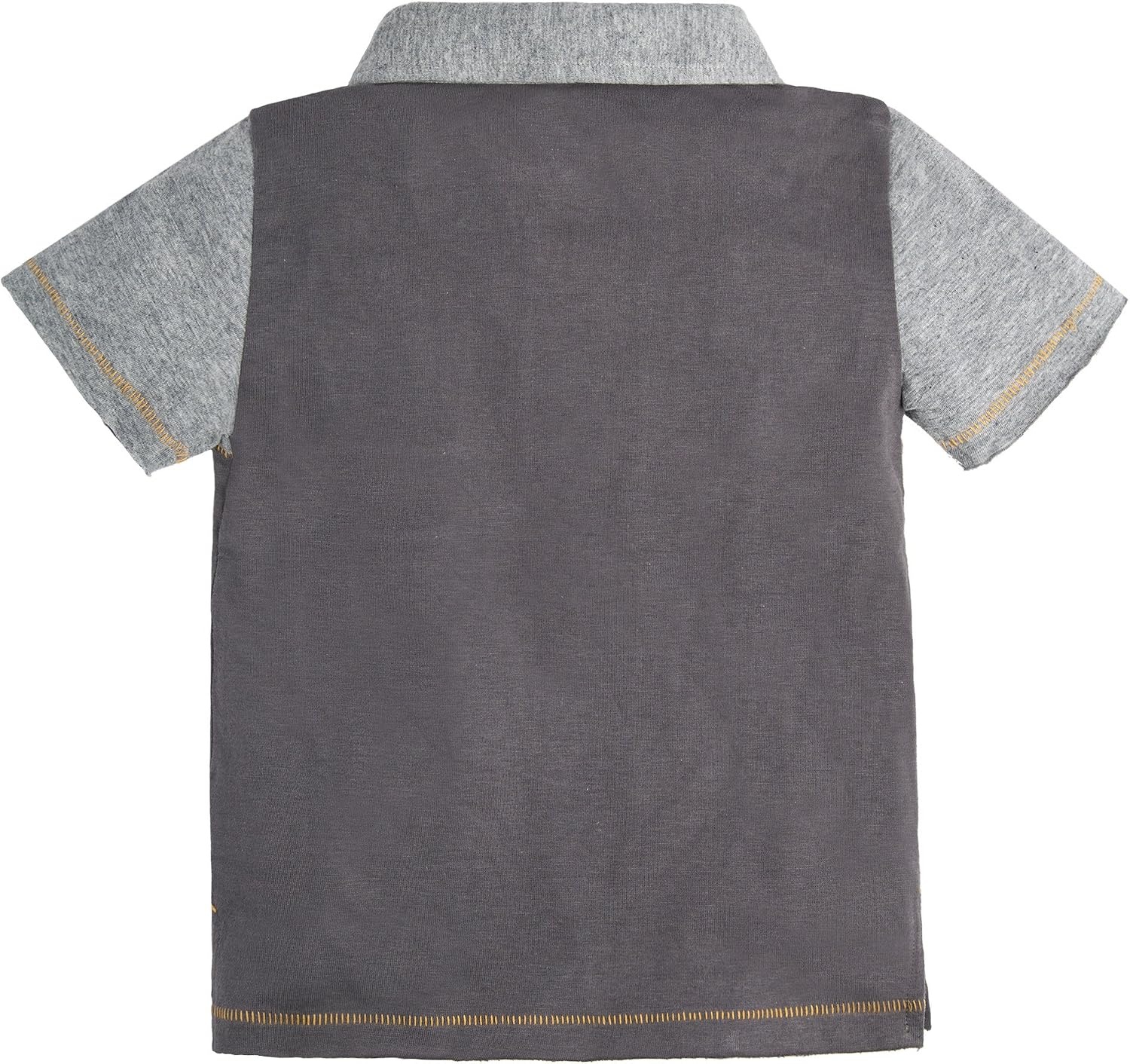 image:imageBurts Bees Baby BabyBoys Tees Short Long Sleeve TShirt VNeck Crew Infant and Toddler Top 100 Organic CottonSlate