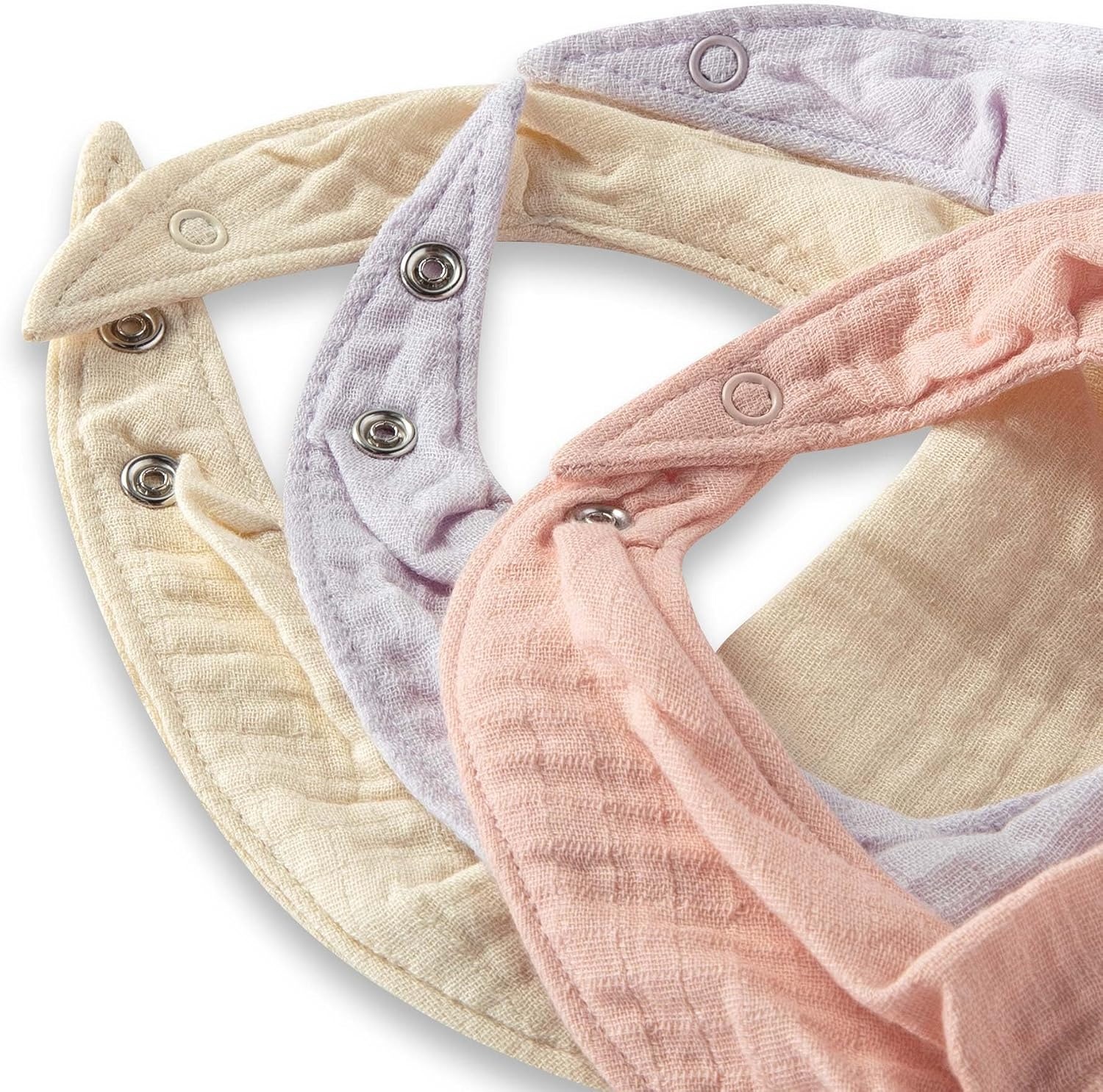 image:imageBurts Bees Baby Bandana Bib Set with Snap ClosurePink Sand