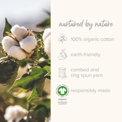 image:imageBurts Bees Baby Bodysuits Short Sleeve and Long Sleeve OnePieces 100 Organic CottonAsh Long Sleeve