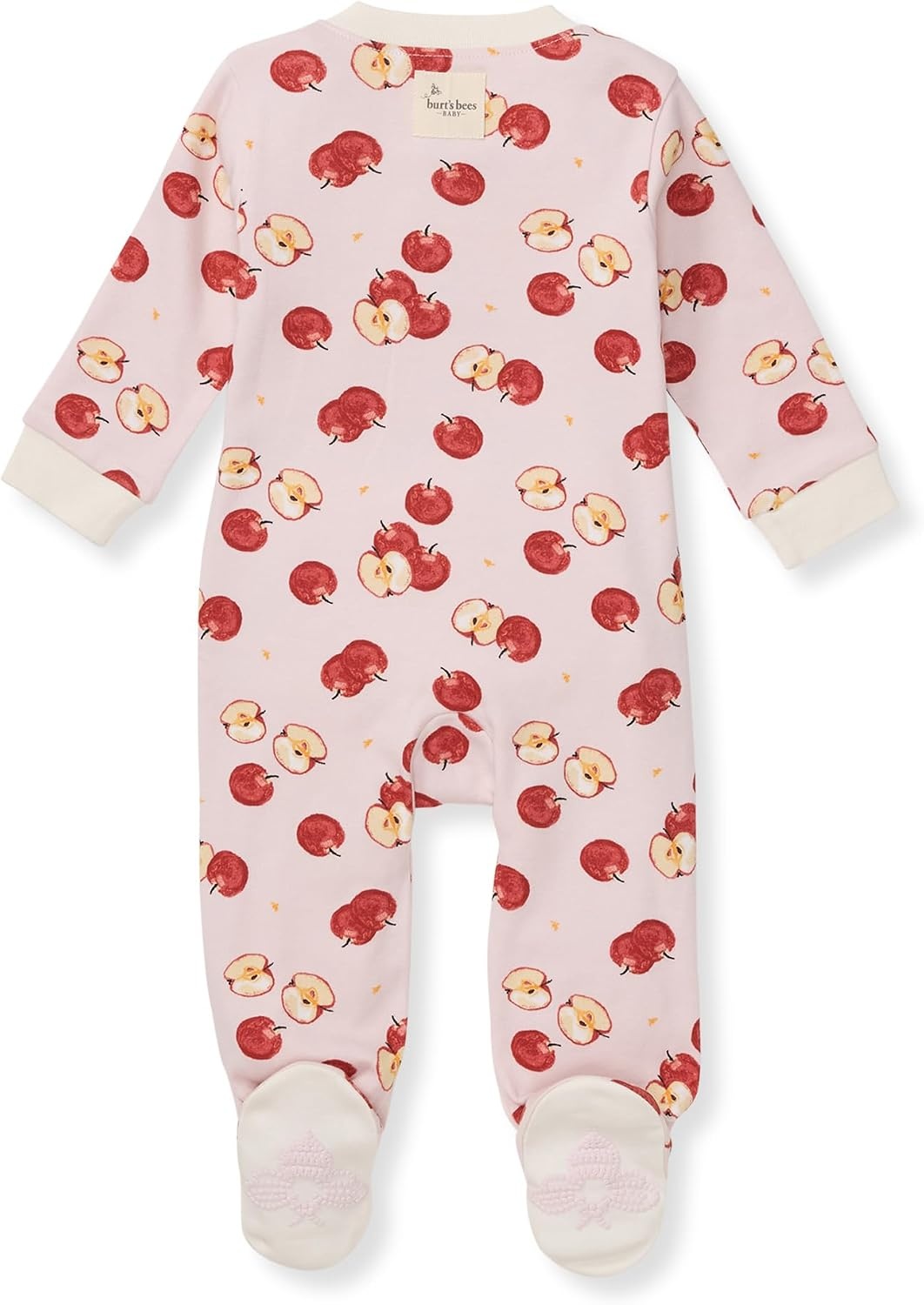 image:imageBurts Bees Baby Boys Footless Pajamas Sleep and Play Loose Fit 100 Organic Cotton Soft Onepiece PJsApple Orchard