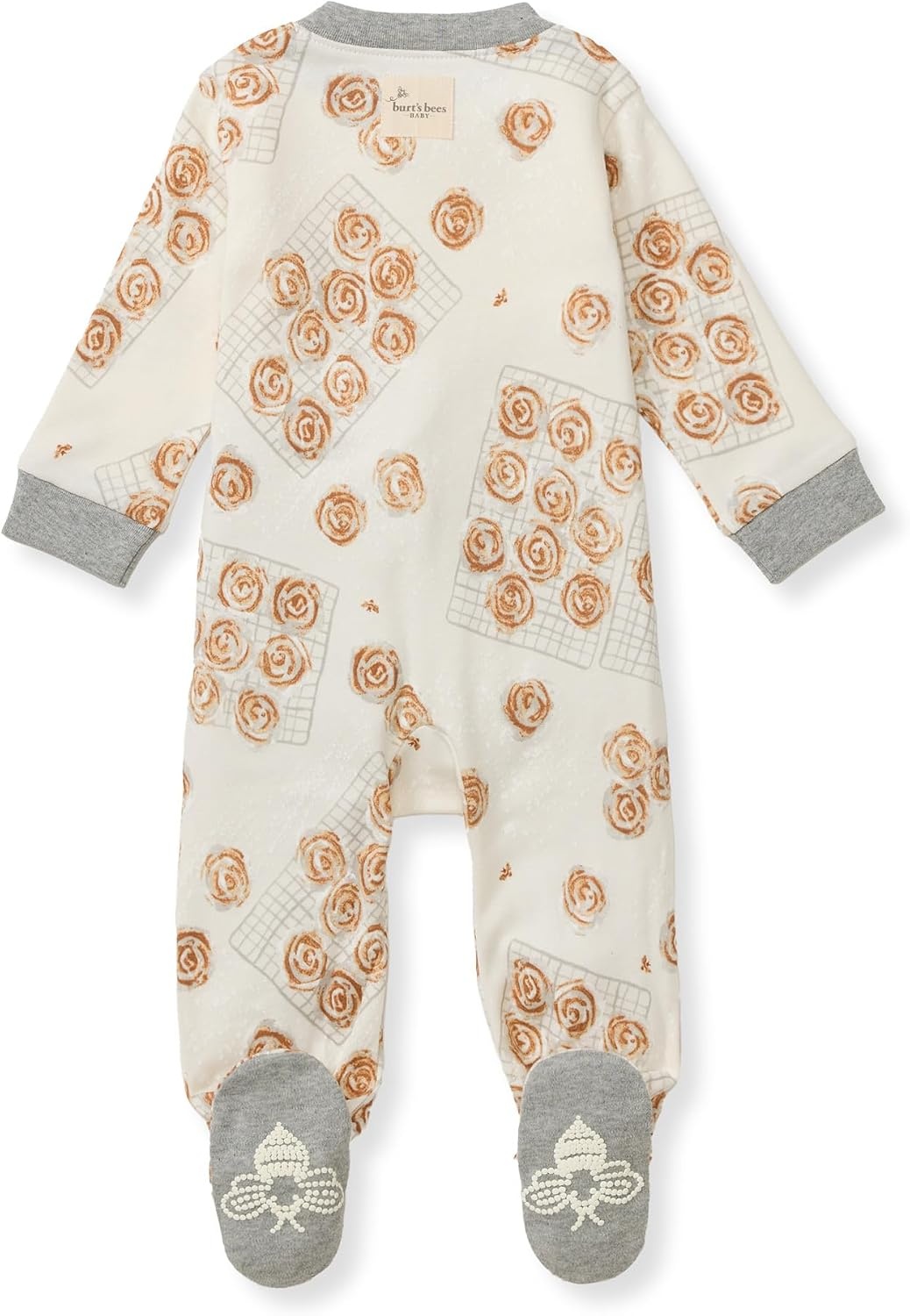 image:imageBurts Bees Baby Boys Footless Pajamas Sleep and Play Loose Fit 100 Organic Cotton Soft Onepiece PJsGooey Cinnamon Rolls