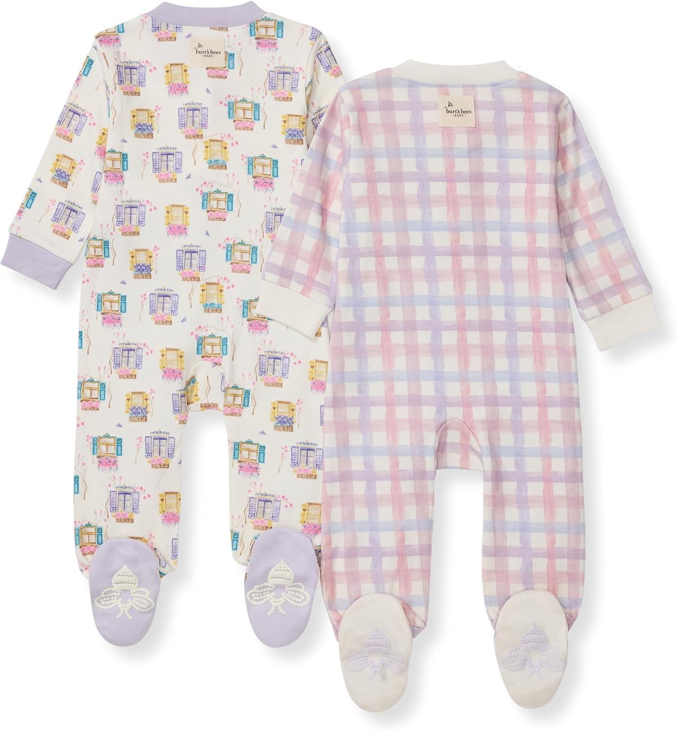 image:imageBurts Bees Baby Boys Footless Pajamas Sleep and Play Loose Fit 100 Organic Cotton Soft Onepiece PJsSwiss Chalet