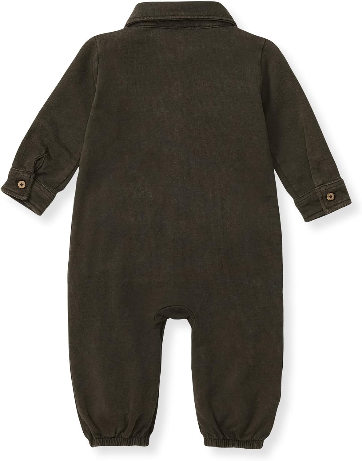 image:imageBurts Bees Baby Boys Jumpsuit 100 Organic Cotton Onepiece Long Sleeve Button Down CoverallShadow Button Down