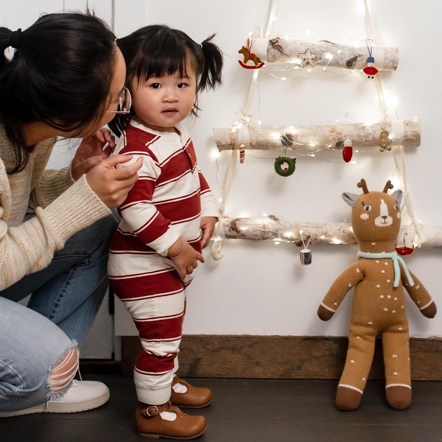 image:imageBurts Bees Baby Boys Jumpsuit 100 Organic Cotton Onepiece Long Sleeve CoverallRugby Peace Stripe