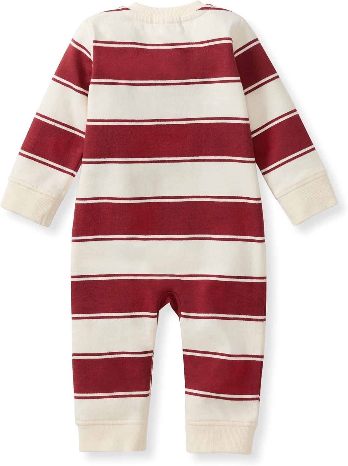 image:imageBurts Bees Baby Boys Jumpsuit 100 Organic Cotton Onepiece Long Sleeve CoverallRugby Peace Stripe