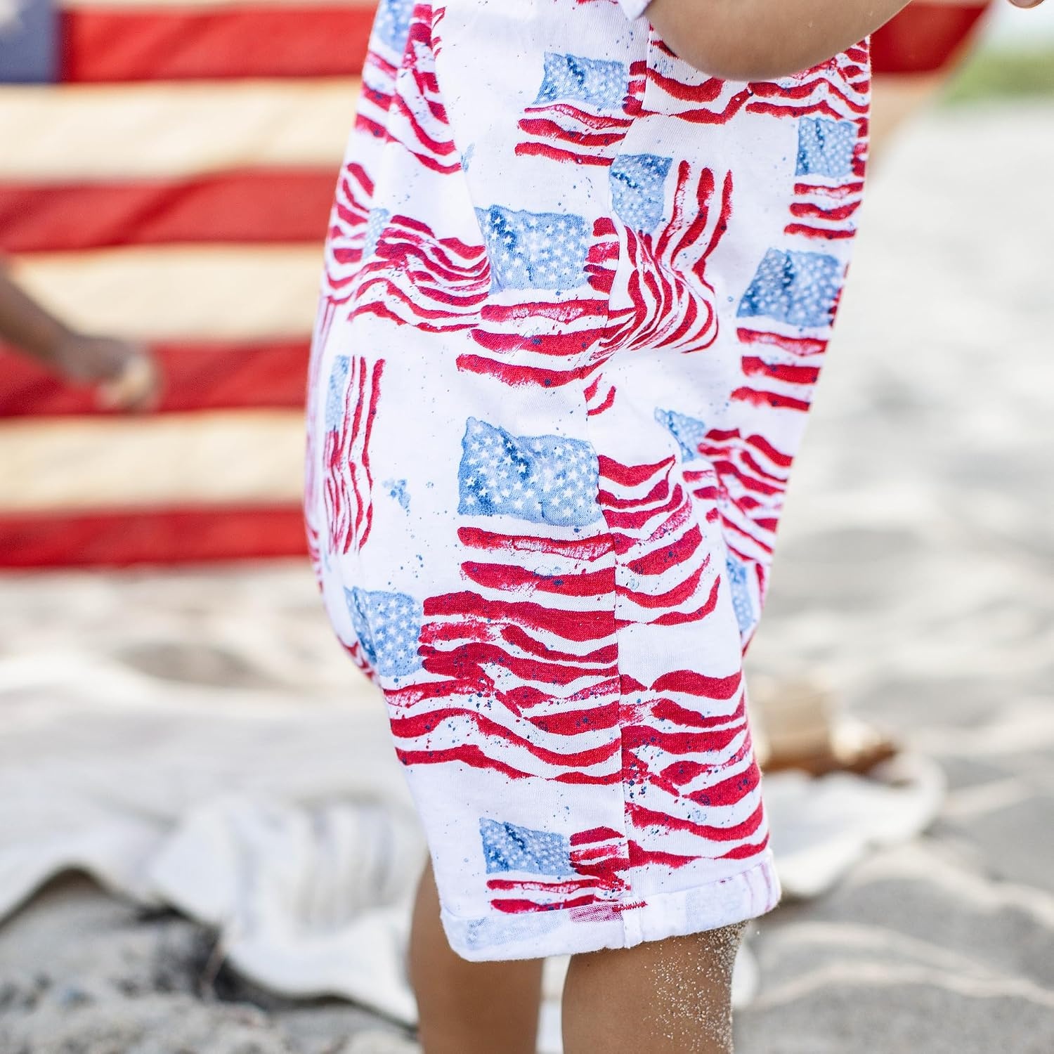 image:imageBurts Bees Baby Boys Polo Romper 100 Organic Cotton Onepiece Shortall and Layette SetMagestic Flags