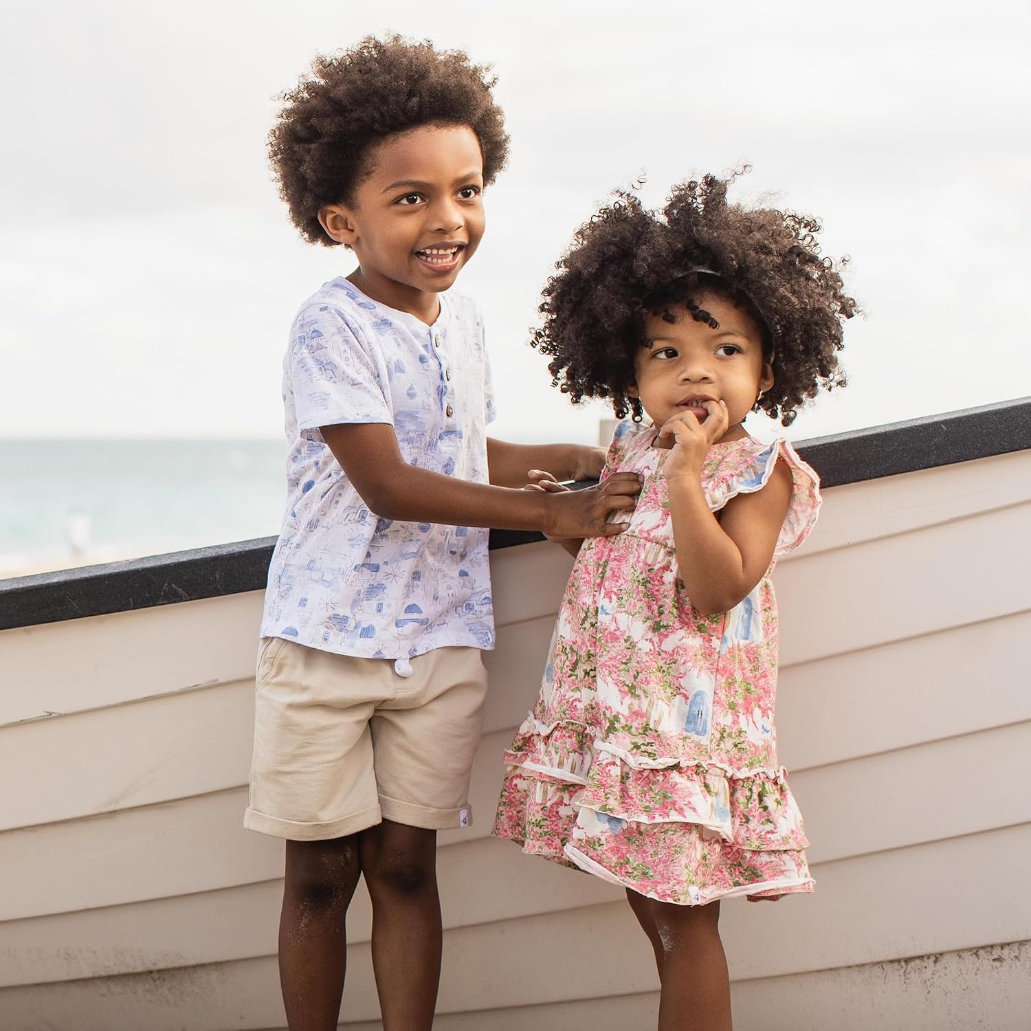 image:imageBurts Bees Baby Boys Shirt and Pant Set Top amp Shorts Outfit Bundle 100 Organic CottonSantorini