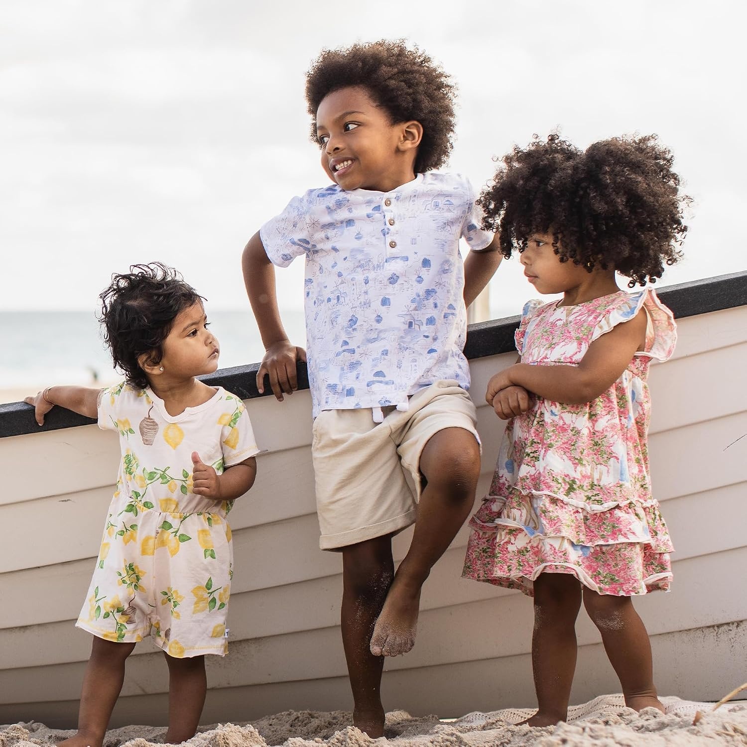 image:imageBurts Bees Baby Boys Shirt and Pant Set Top amp Shorts Outfit Bundle 100 Organic CottonSantorini