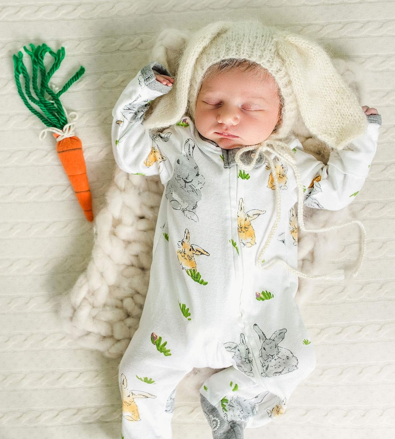image:imageBurts Bees Baby Boys Sleep and Play PJs 100 Organic Cotton OnePiece Zip Front Romper Jumpsuit PajamasGrey