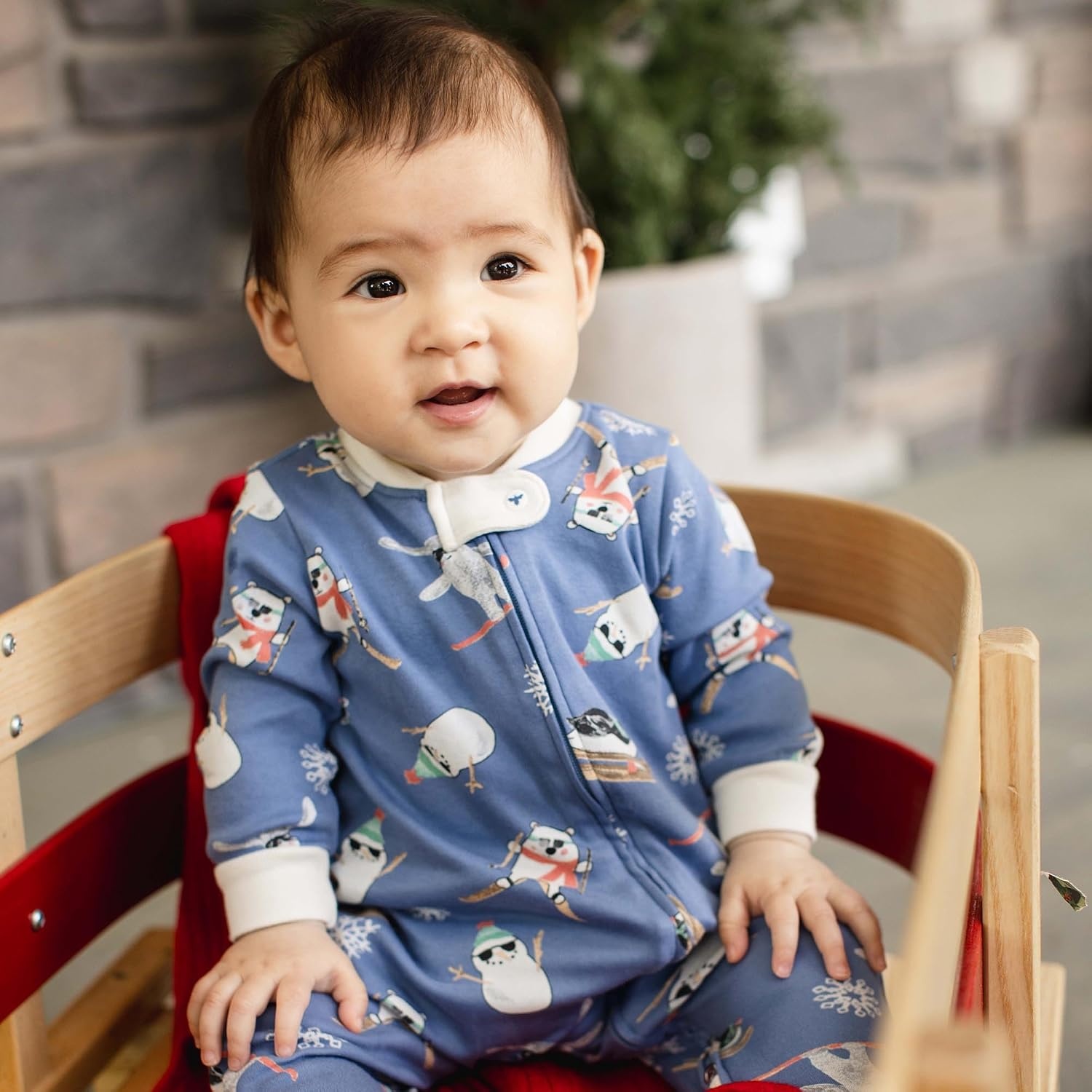 image:imageBurts Bees Baby Boys Sleep and Play PJs 100 Organic Cotton OnePiece Zip Front Romper Jumpsuit PajamasMeet Me on the Mountain