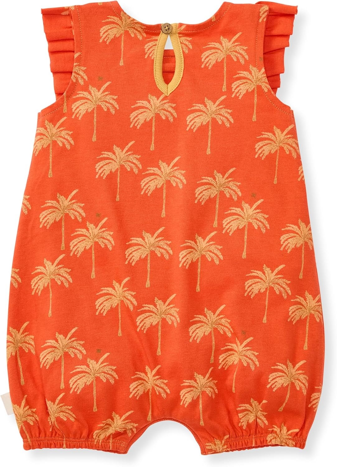image:imageBurts Bees Baby Girls Bubble Romper 100 Organic Cotton Onepiece Shortall and Layette Girl OutfitGolden Palms