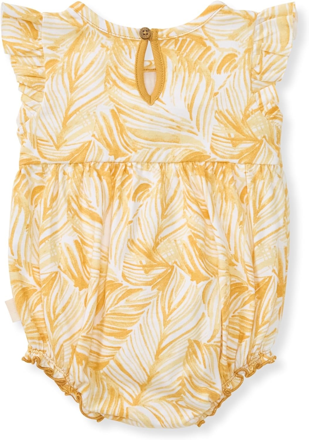 image:imageBurts Bees Baby Girls Bubble Romper 100 Organic Cotton Onepiece Shortall and Layette Girl OutfitLeafy Jungle