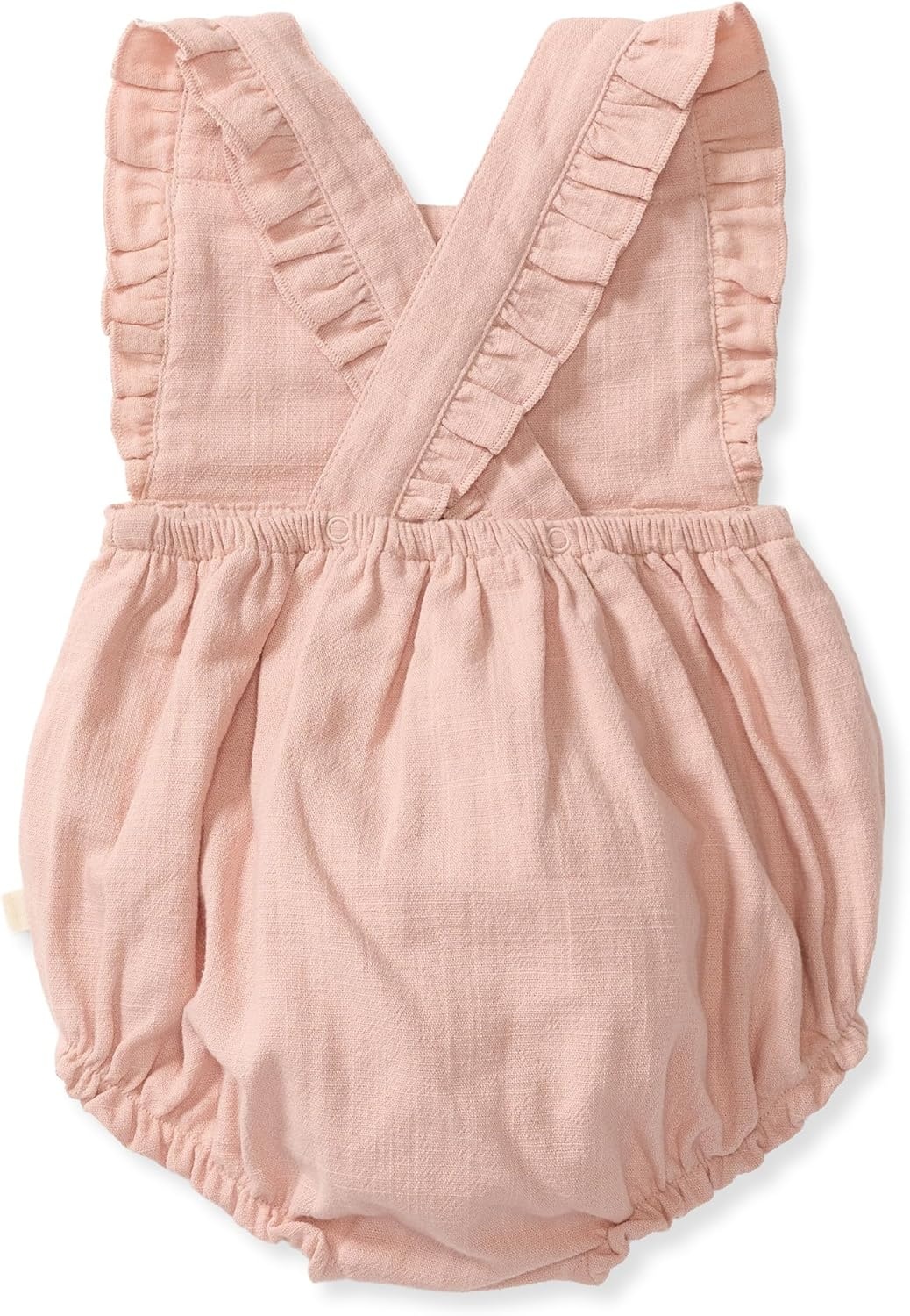 image:imageBurts Bees Baby Girls Bubble Romper 100 Organic Cotton Onepiece Shortall and Layette Girl OutfitRose Check Gauze