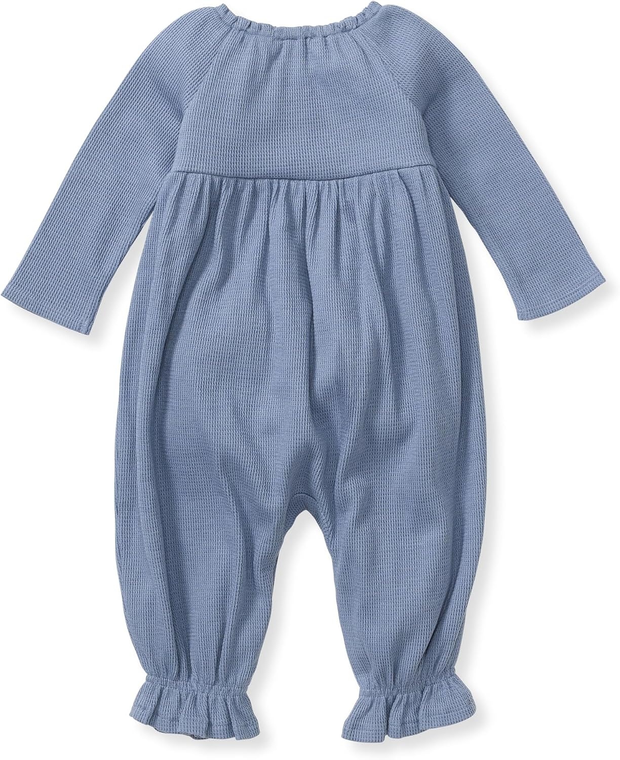 image:imageBurts Bees Baby Girls Long Sleeve Jumpsuit 100 Organic Cotton OnePiece Outfit CoverallDusty Indigo