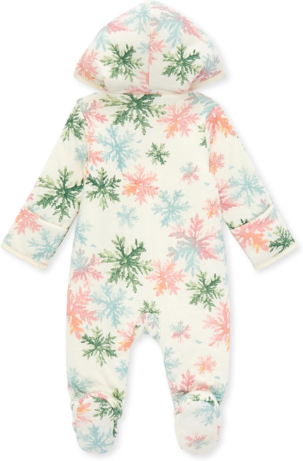 image:imageBurts Bees Baby Girls Long Sleeve Jumpsuit 100 Organic Cotton OnePiece Outfit CoverallSnowy Crystals Bunting