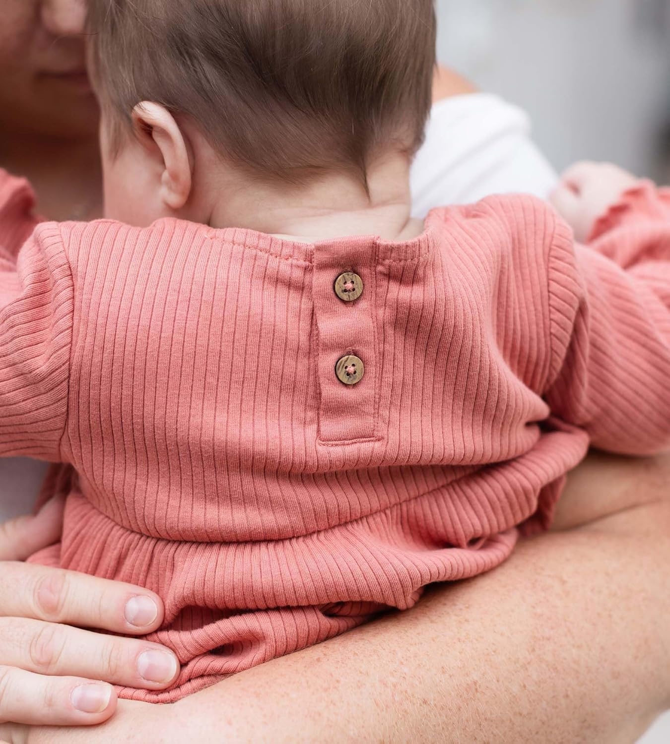 image:imageBurts Bees Baby Girls Long Sleeve Jumpsuit 100 Organic Cotton OnePiece Outfit CoverallTerracotta Babydoll