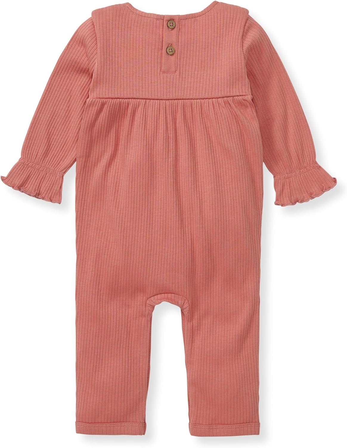 image:imageBurts Bees Baby Girls Long Sleeve Jumpsuit 100 Organic Cotton OnePiece Outfit CoverallTerracotta Babydoll