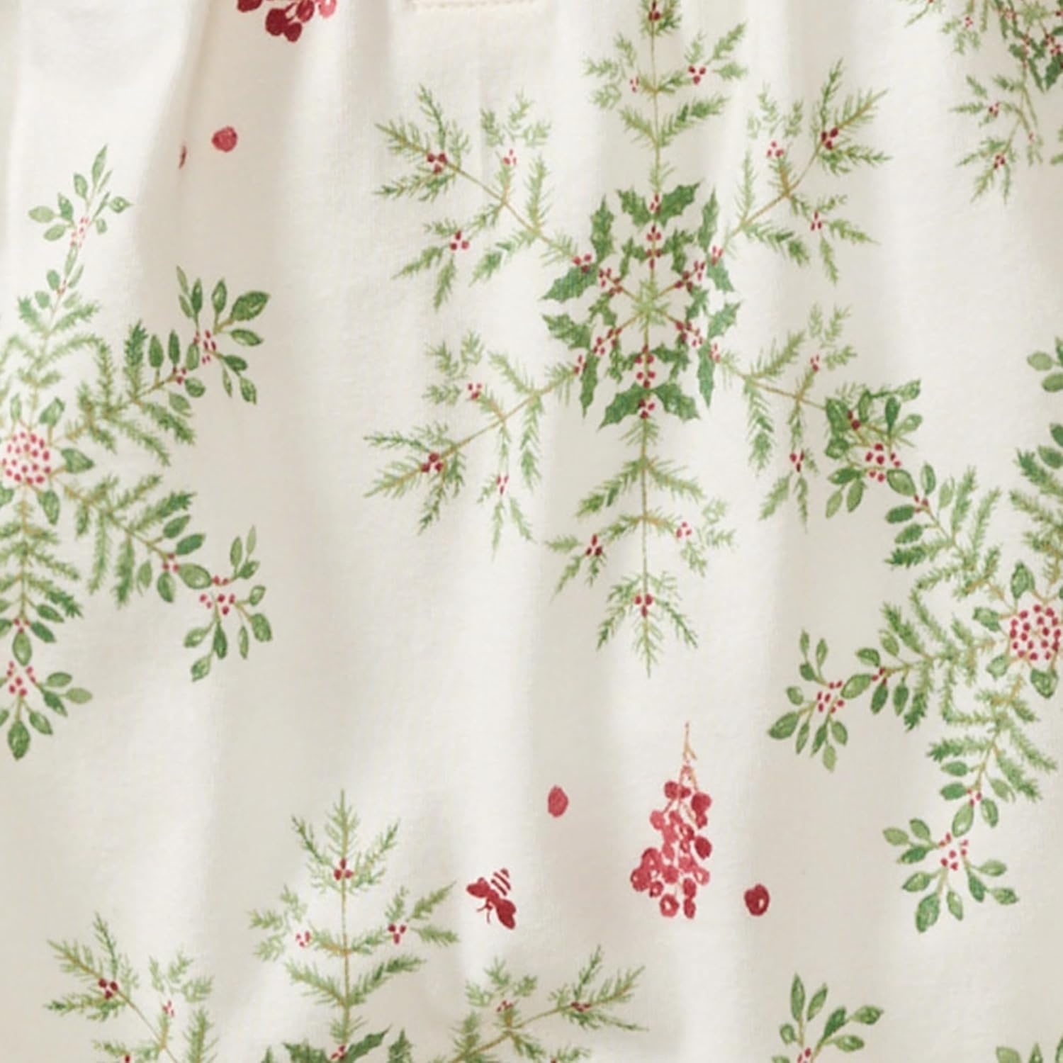 image:imageBurts Bees Baby Girls Ruffle Jumpsuit 100 Organic Cotton OnePiece Long Sleeve Outfit CoverallHoliday Snowflakes
