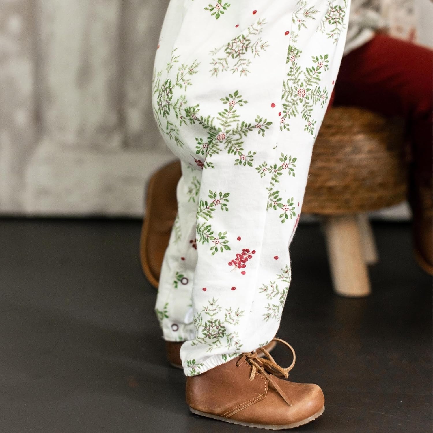image:imageBurts Bees Baby Girls Ruffle Jumpsuit 100 Organic Cotton OnePiece Long Sleeve Outfit CoverallHoliday Snowflakes