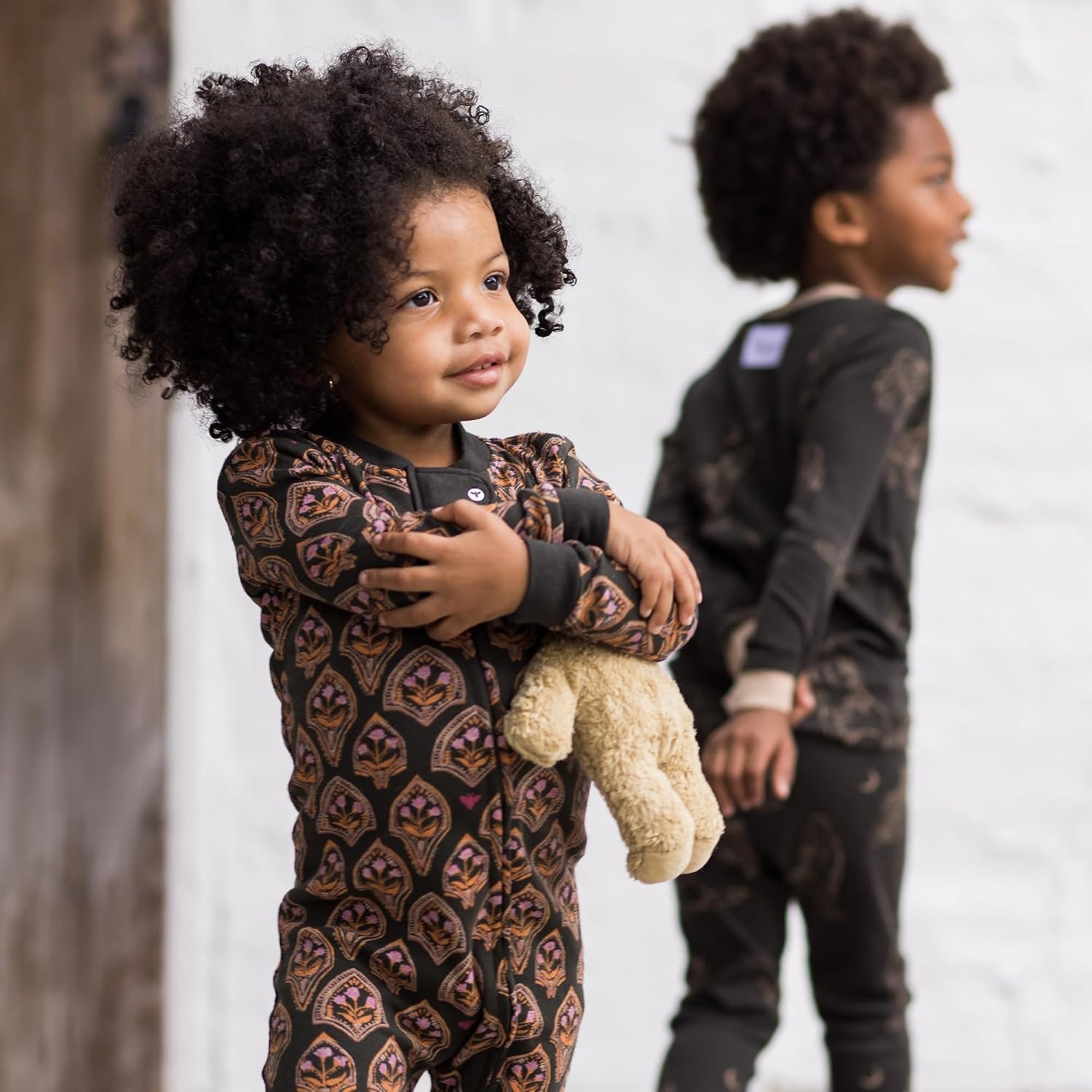 image:imageBurts Bees Baby Girls Sleeper Pajamas 100 Organic Cotton Onepiece PJs Diagonal Zip Up Jumpsuit Snug Fit FootieFloral Arches