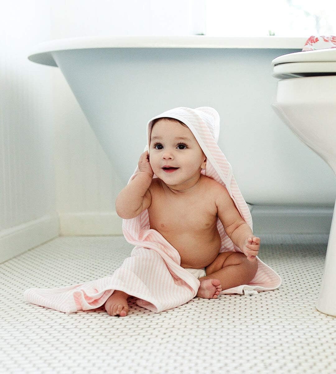 image:imageBurts Bees Baby Infant Hooded Towels Organic Cotton Unisex Bath Essentials Nursery Towel with Hood Set 29 x 29 in 2PackRosy Spring
