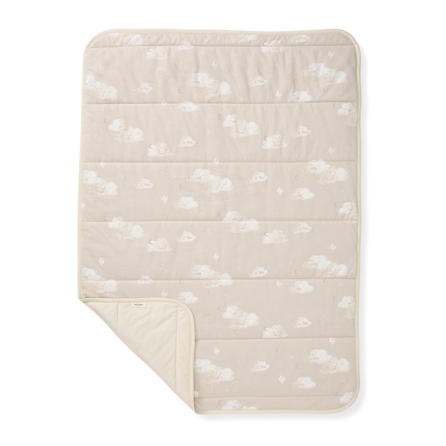 image:imageBurts Bees Baby Infant Reversible Blankets 100 Organic Cotton GOTS Certified ABeeC Prints with Quilting Pattern Soft Nursery Blanket with 100 Polyester Fill for Size 30 x 40 InchGood Night Sky