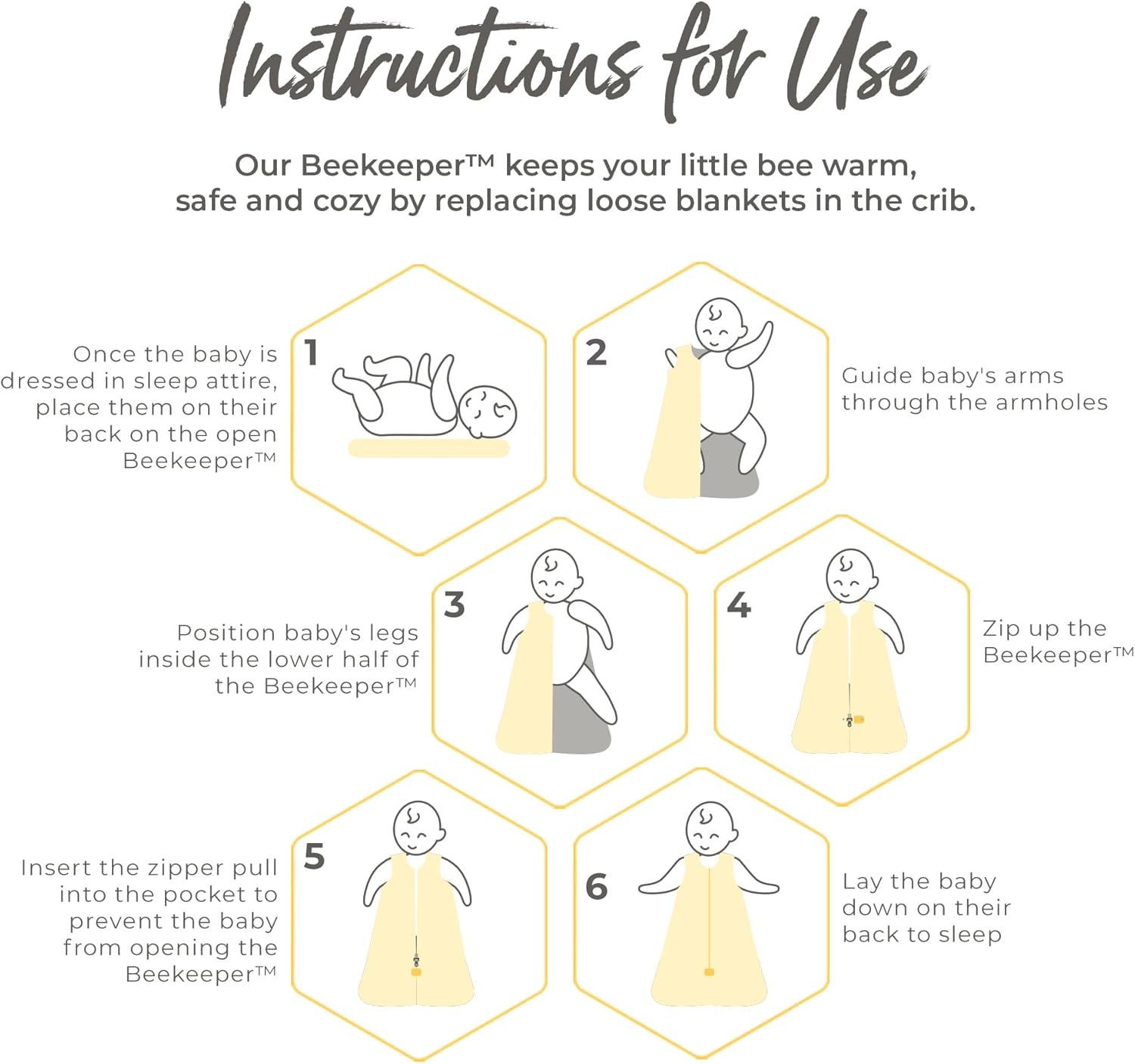 image:imageBurts Bees Baby Infant Wearable Blanket Organic Cotton Unisex Beekeeper Light Weight 05 TOG or Medium Weight 15 TOGA Midnight Twinkle