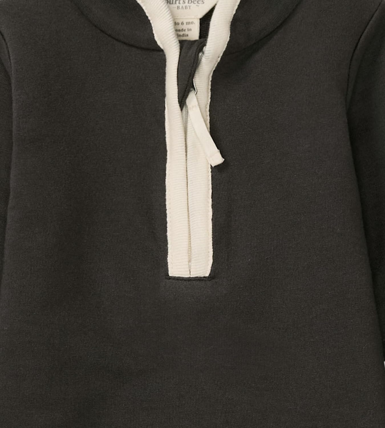 image:imageBurts Bees Baby Jumpsuit 100 Organic Cotton Onepiece Outfit Coverall With HatAsh Quarter Zip