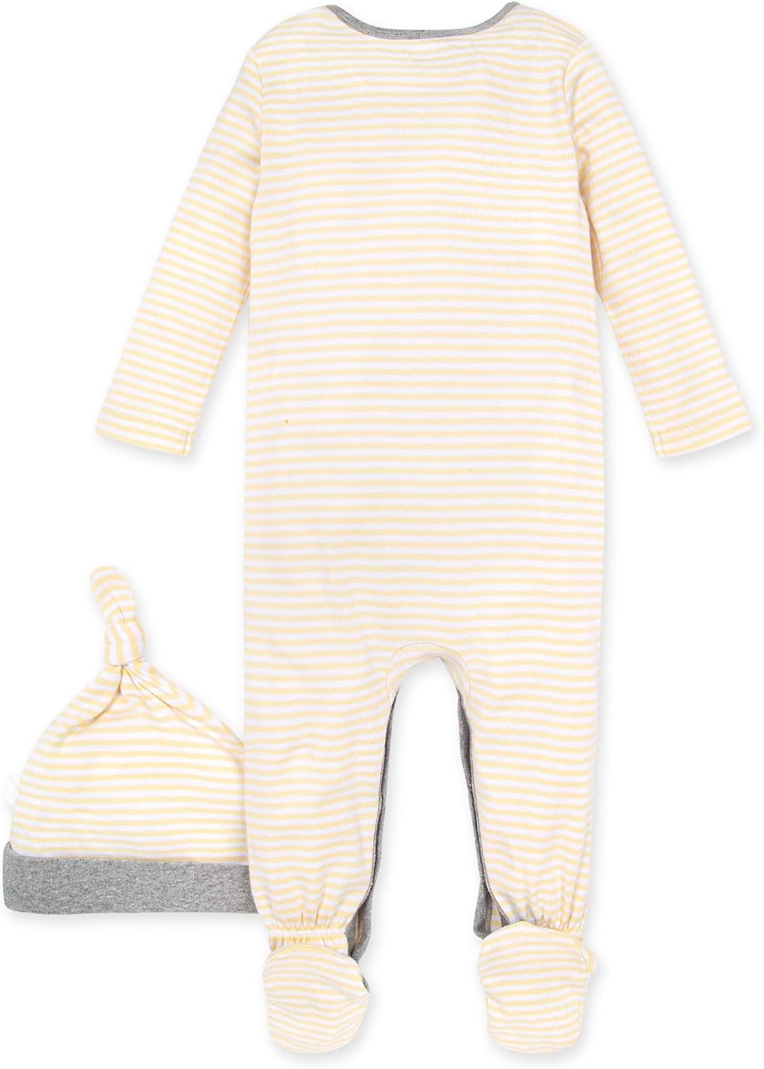 image:imageBurts Bees Baby Jumpsuit 100 Organic Cotton Onepiece Outfit Coverall With HatEllo Elephant
