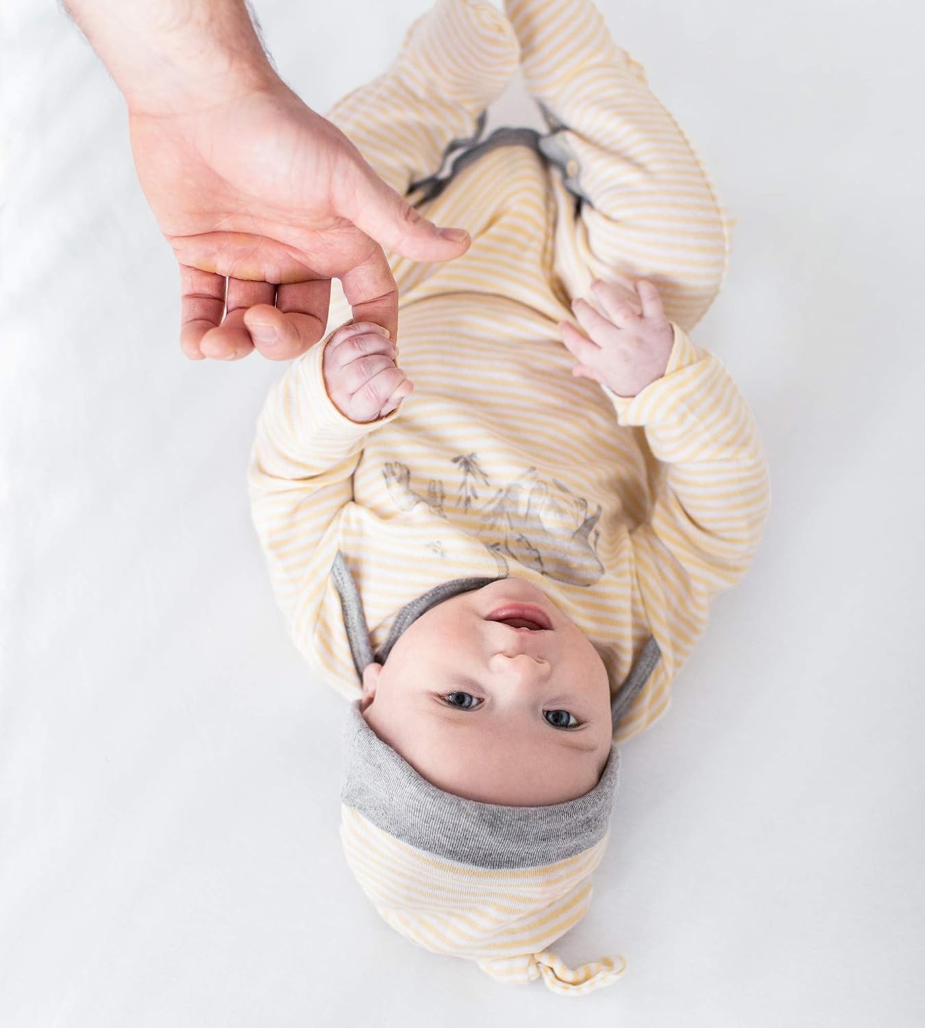 image:imageBurts Bees Baby Jumpsuit 100 Organic Cotton Onepiece Outfit Coverall With HatEllo Elephant