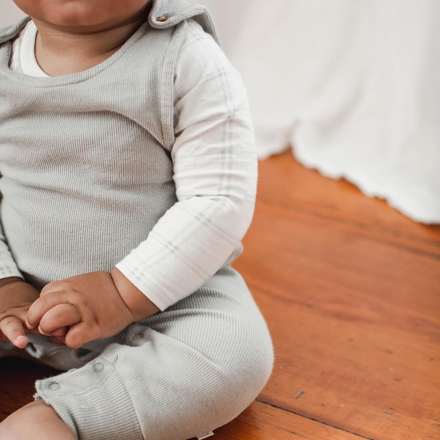 image:imageBurts Bees Baby Jumpsuit 100 Organic Cotton Onepiece Outfit Coverall With HatHazy Plaid