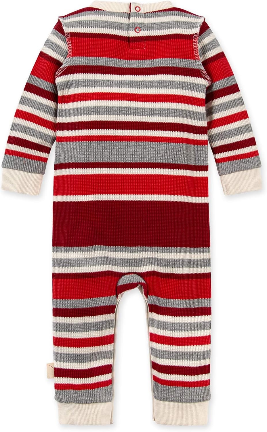 image:imageBurts Bees Baby Jumpsuit 100 Organic Cotton Onepiece Outfit Coverall With HatRed Multistripe