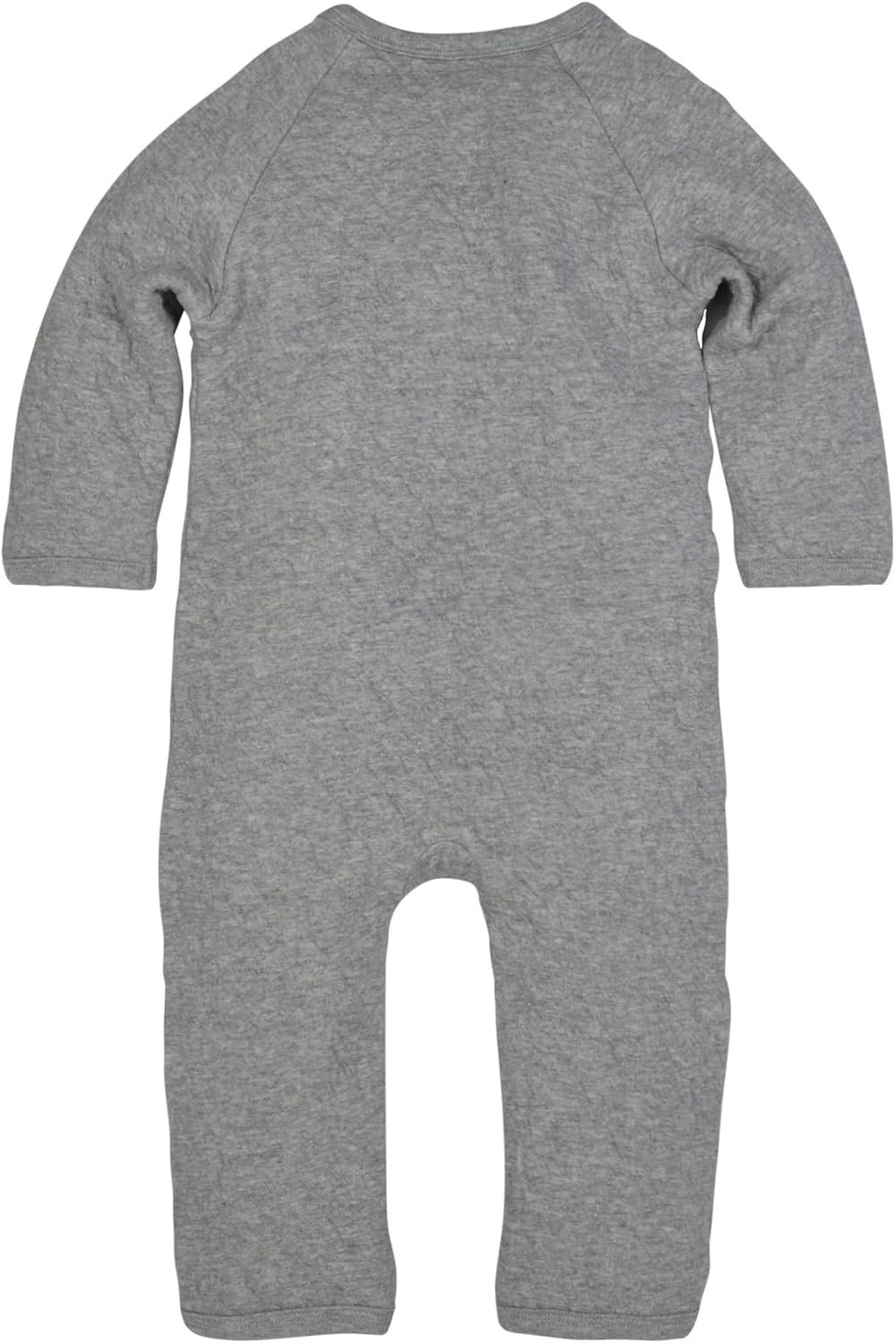 image:imageBurts Bees Baby Long Sleeve Quilted WrapFront Jumpsuit 100 Organic Cotton OnePiece Outfit CoverallQuilted Heather Grey