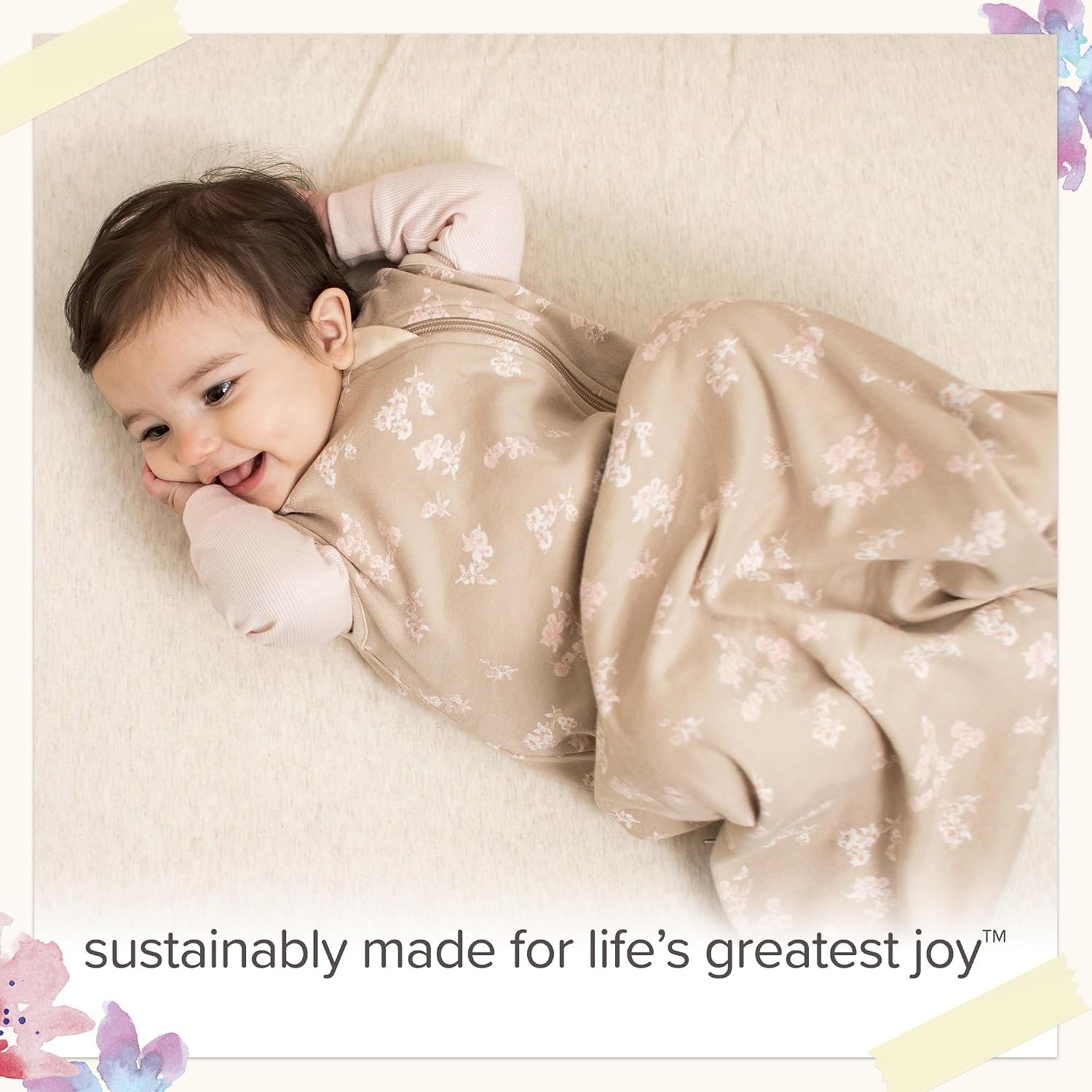 image:imageBurts Bees Baby Organic Beekeeper Infant Wearable Blanket Unisex Swaddle Lightweight 05 TOG or Medium Weight 15 TOGQuilted Good Night Sky Pink