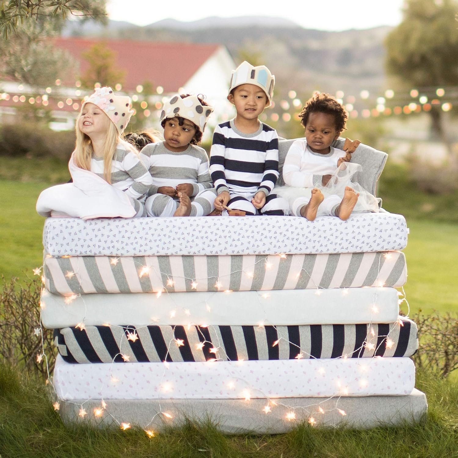 image:imageBurts Bees Baby Organic Cotton Fitted Crib Sheet Breathable Baby Bedding Infant and Toddler Bed Sheet for Boys and GirlsCloud White