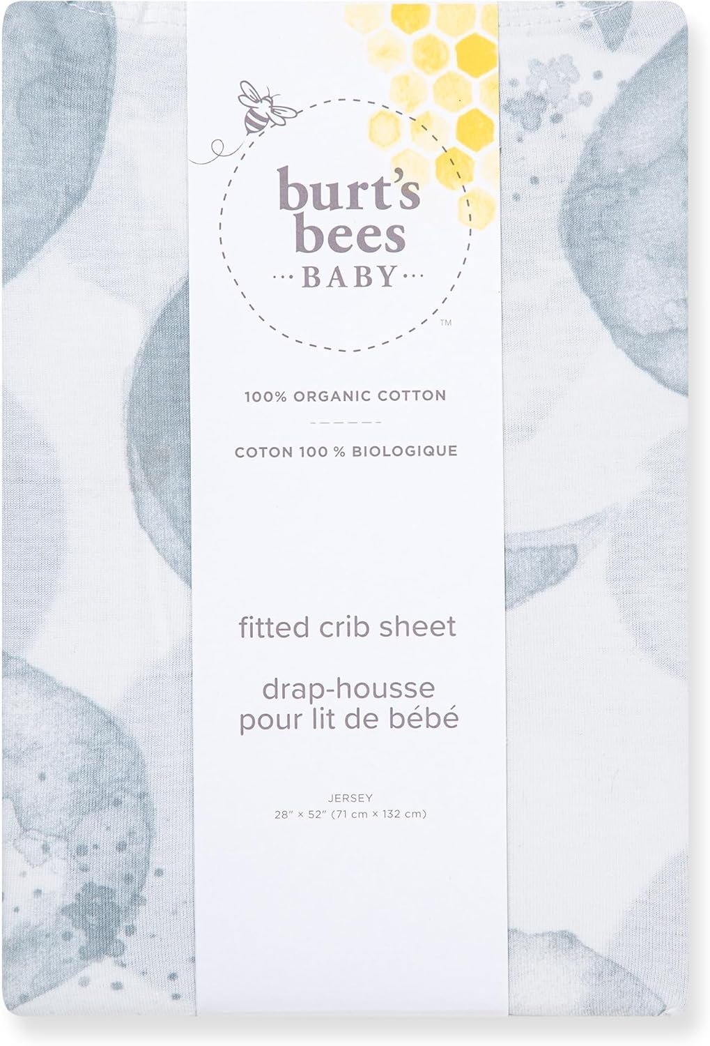 image:imageBurts Bees Baby Organic Cotton Fitted Crib Sheet Breathable Baby Bedding Infant and Toddler Bed Sheet for Boys and GirlsHello Moon