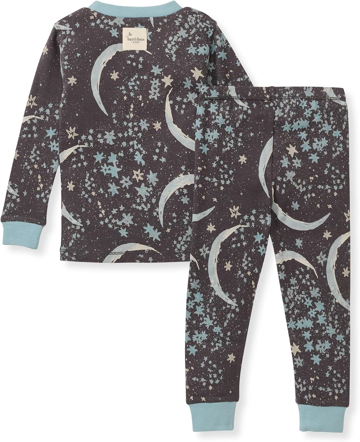 image:imageBurts Bees Baby Organic Cotton Pajamas for Boys 100 Cotton Pajama Set for Toddlers and Kids Soft and Stretchable FabricCelestial Moon