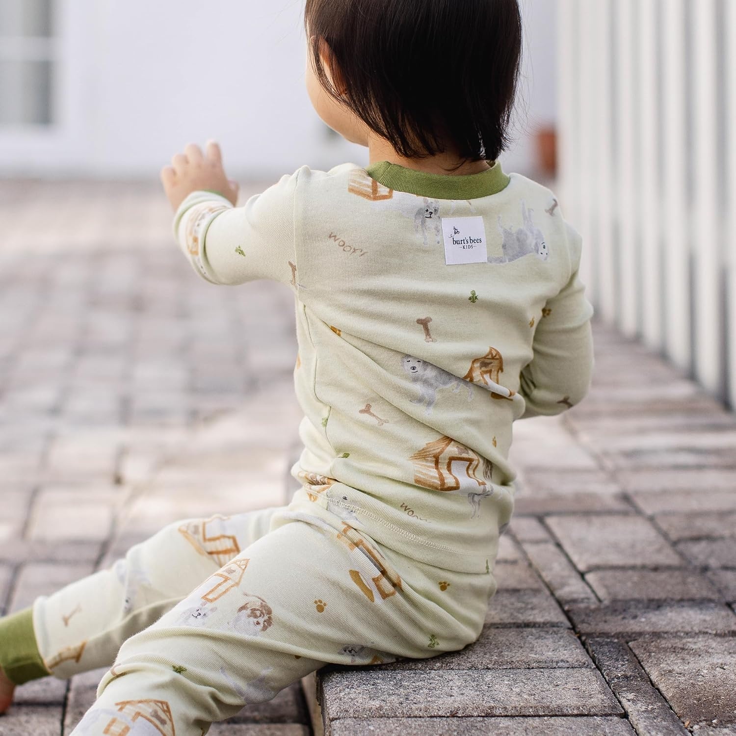 image:imageBurts Bees Baby Organic Cotton Pajamas for Boys 100 Cotton Pajama Set for Toddlers and Kids Soft and Stretchable FabricDog House