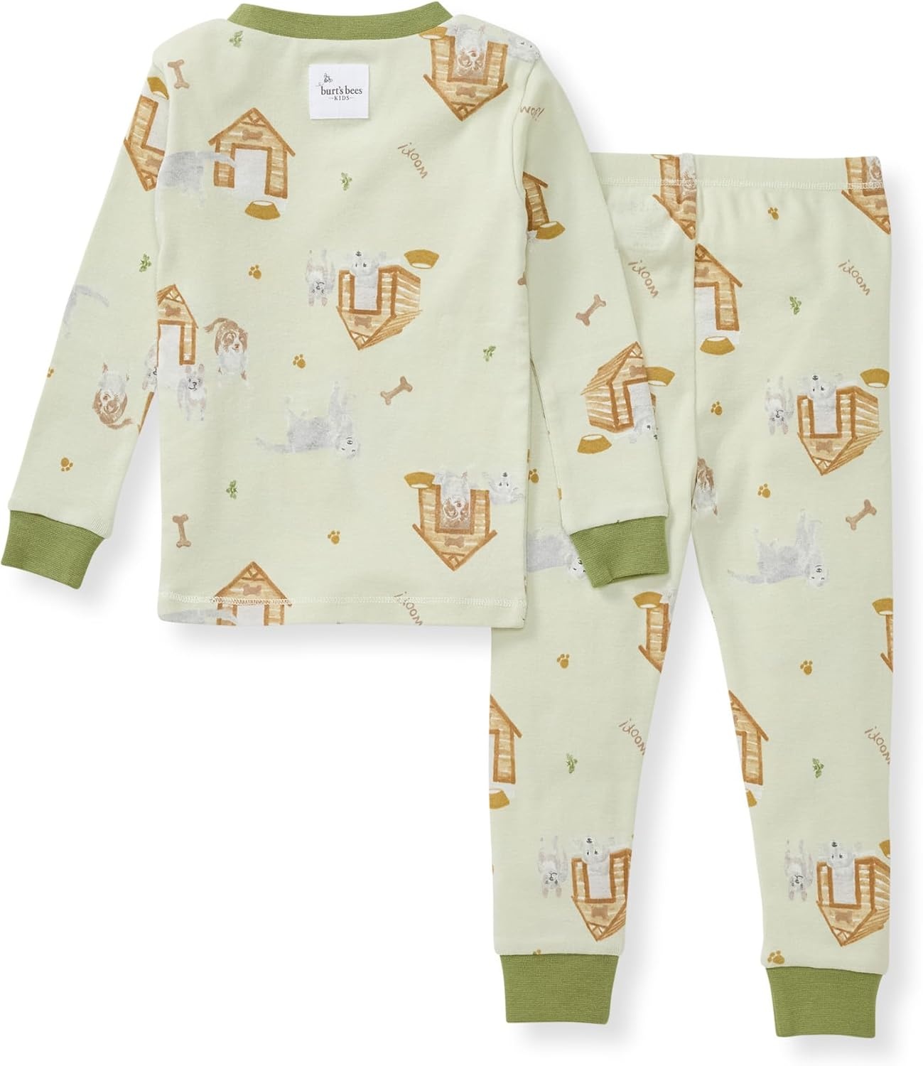 image:imageBurts Bees Baby Organic Cotton Pajamas for Boys 100 Cotton Pajama Set for Toddlers and Kids Soft and Stretchable FabricDog House
