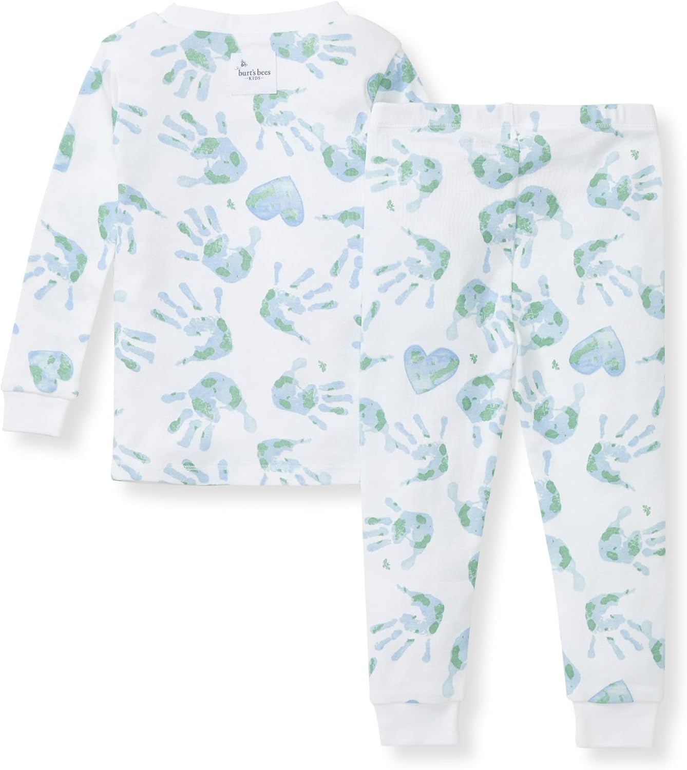 image:imageBurts Bees Baby Organic Cotton Pajamas for Boys 100 Cotton Pajama Set for Toddlers and Kids Soft and Stretchable FabricHappy Earth Hands