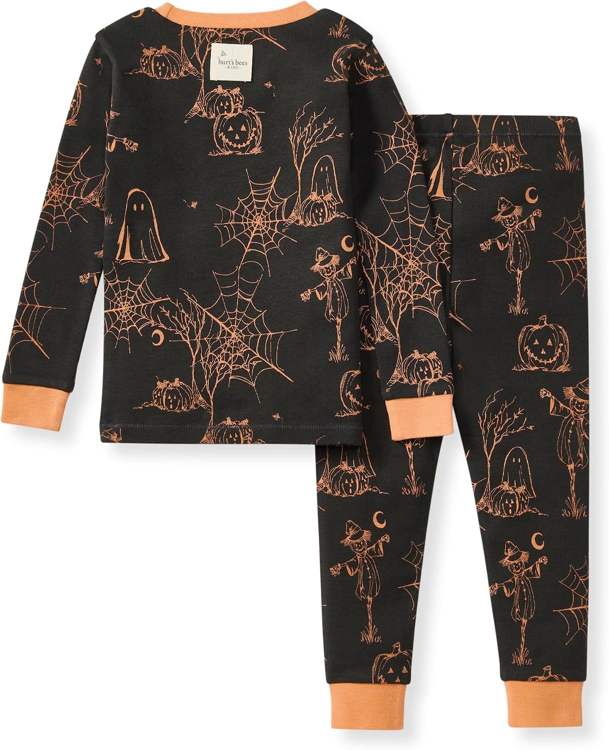 image:imageBurts Bees Baby Organic Cotton Pajamas for Boys 100 Cotton Pajama Set for Toddlers and Kids Soft and Stretchable FabricHaunty Halloween