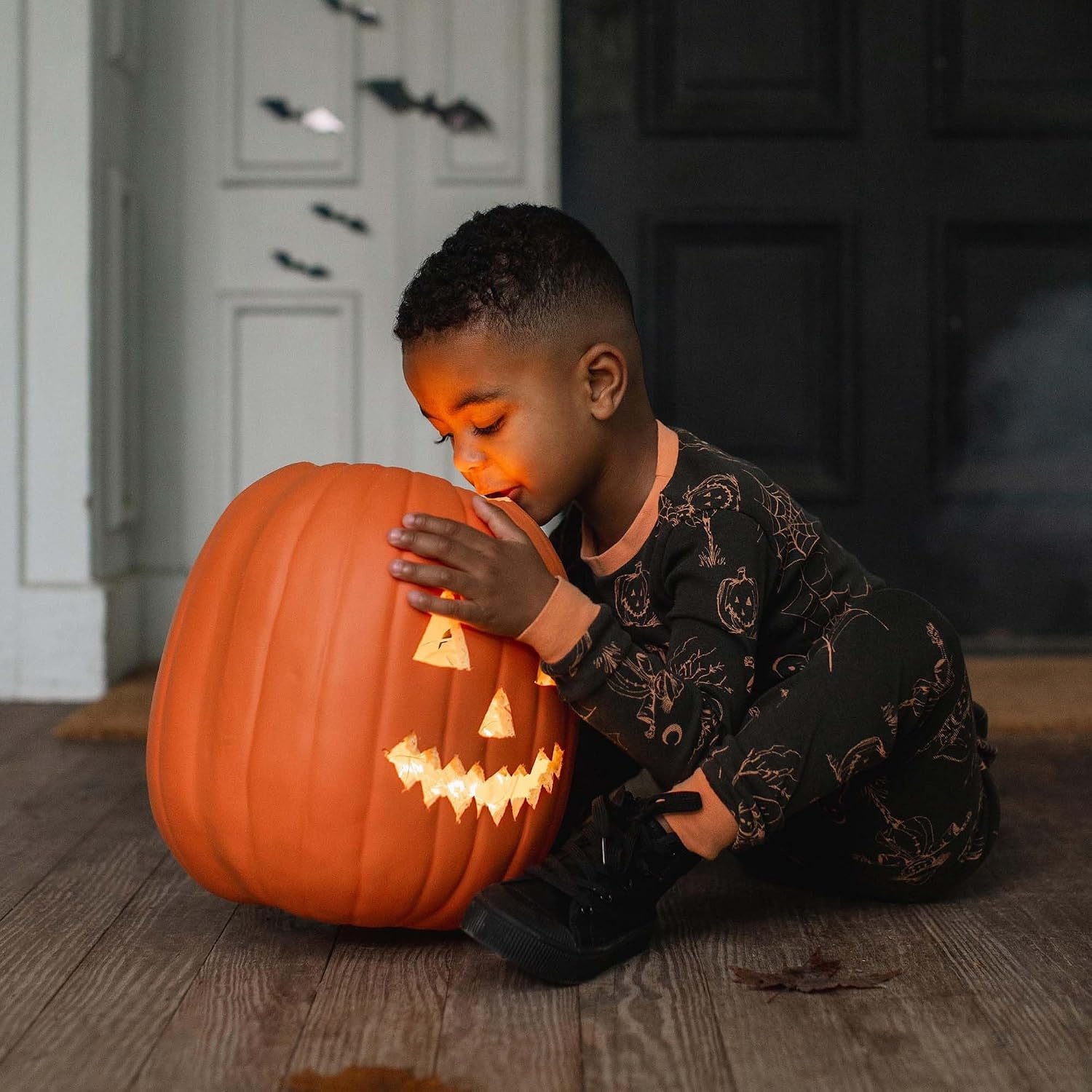 image:imageBurts Bees Baby Organic Cotton Pajamas for Boys 100 Cotton Pajama Set for Toddlers and Kids Soft and Stretchable FabricHaunty Halloween