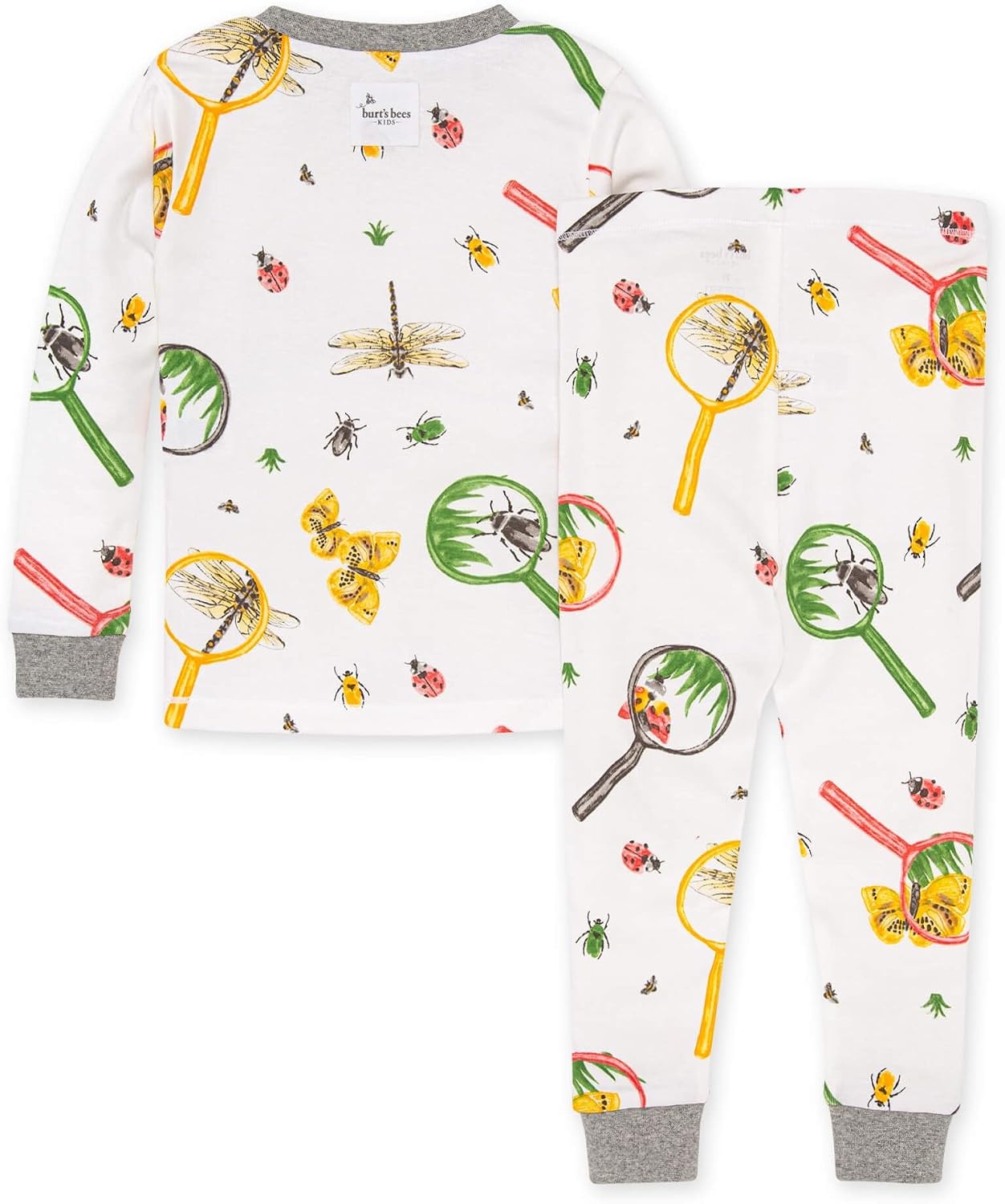 image:imageBurts Bees Baby Organic Cotton Pajamas for Boys 100 Cotton Pajama Set for Toddlers and Kids Soft and Stretchable FabricNature Magnified