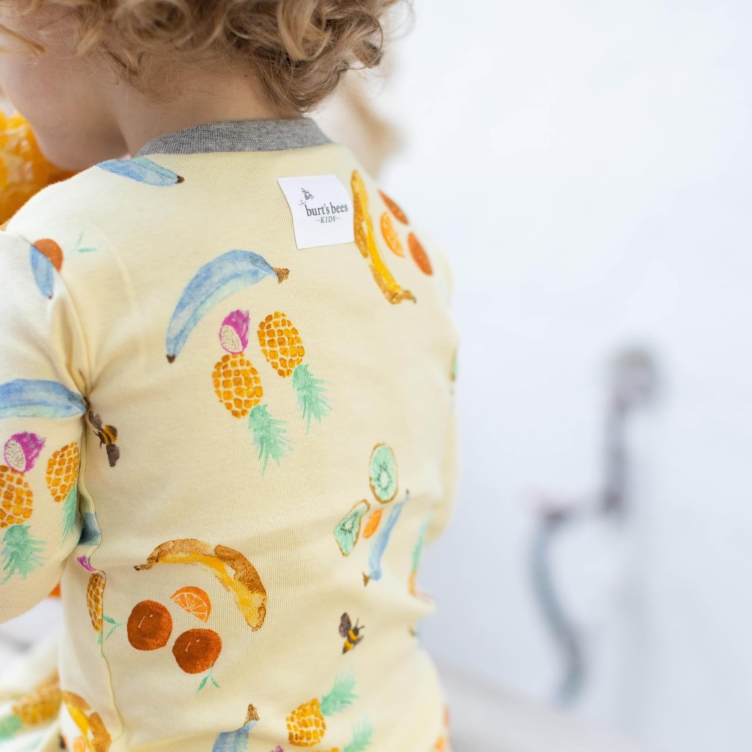 image:imageBurts Bees Baby Organic Cotton Pajamas for Boys 100 Cotton Pajama Set for Toddlers and Kids Soft and Stretchable FabricPlay With Your Food
